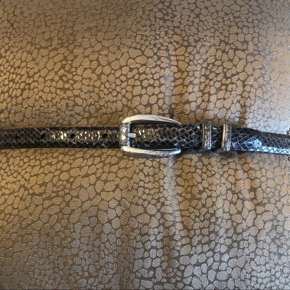 Brighton Classics Reptile Embossed Belt - Picture 2 of 4
